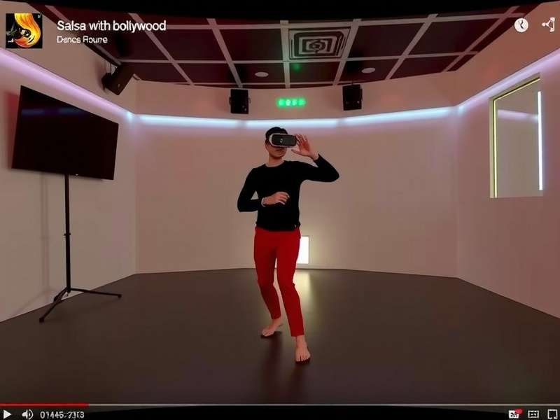 Salsa With Bollywood VR dance routine interface